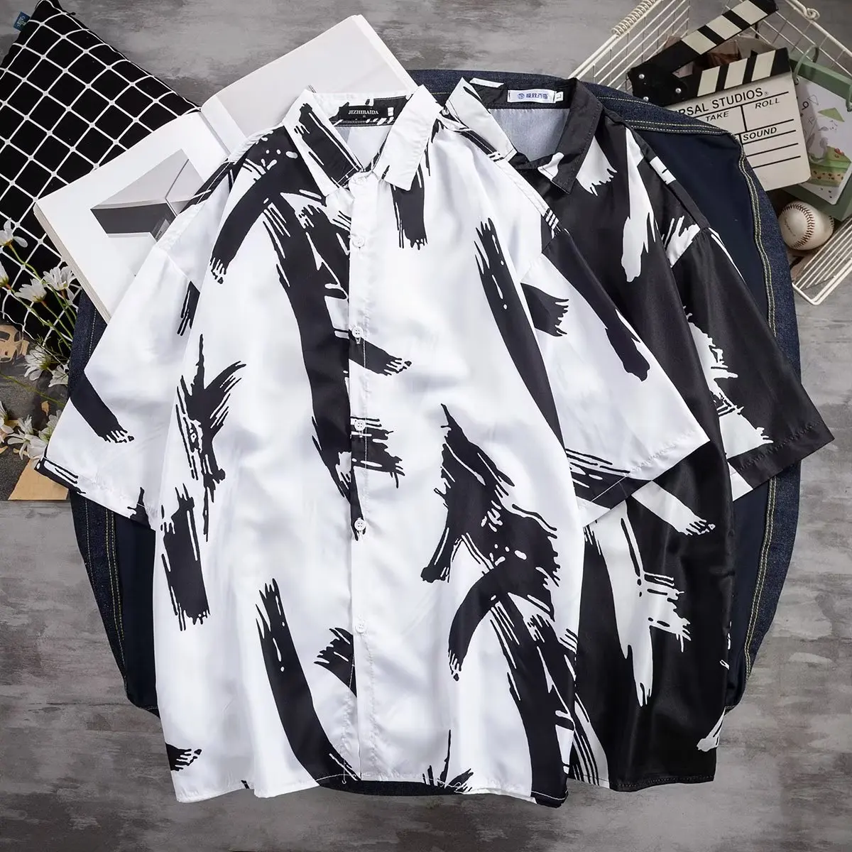 Summer High Quality Mens Shirt 3D Black Printed Short Lapel Sleeve Big Size Hawaii Men Clothing Beach New Design Shirts 2023
Summer High Quality Mens Shirt 3D Black Printed Short Lapel Sleeve Big Size Hawaii Men Clothing Beach New Design Shirts 2023