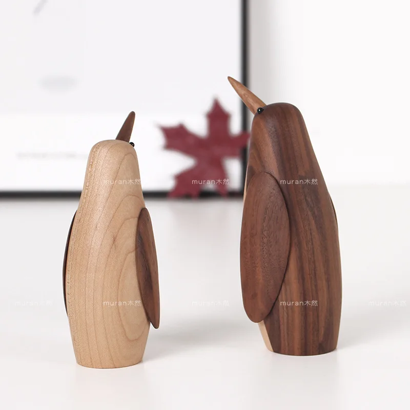 European wooden home decoration crafts creative solid wood penguin wooden birthday gift Nordic puppet ornament
European wooden home decoration crafts creative solid wood penguin wooden birthday gift Nordic puppet ornament