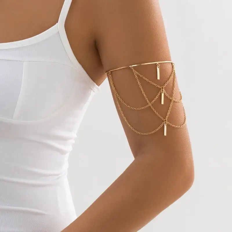 A52E Arm Bracelet Long Chain Multilayer Armband Alloy Material for Women Girls
A52E Arm Bracelet Long Chain Multilayer Armband Alloy Material for Women Girls