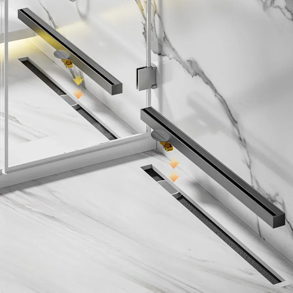 304 stainless steel floor drain 3.2CM line rectangular floor drain deodorant wide stainless steel gray shower long drain20~70CM
304 stainless steel floor drain 3.2CM line rectangular floor drain deodorant wide stainless steel gray shower long drain20~70CM
