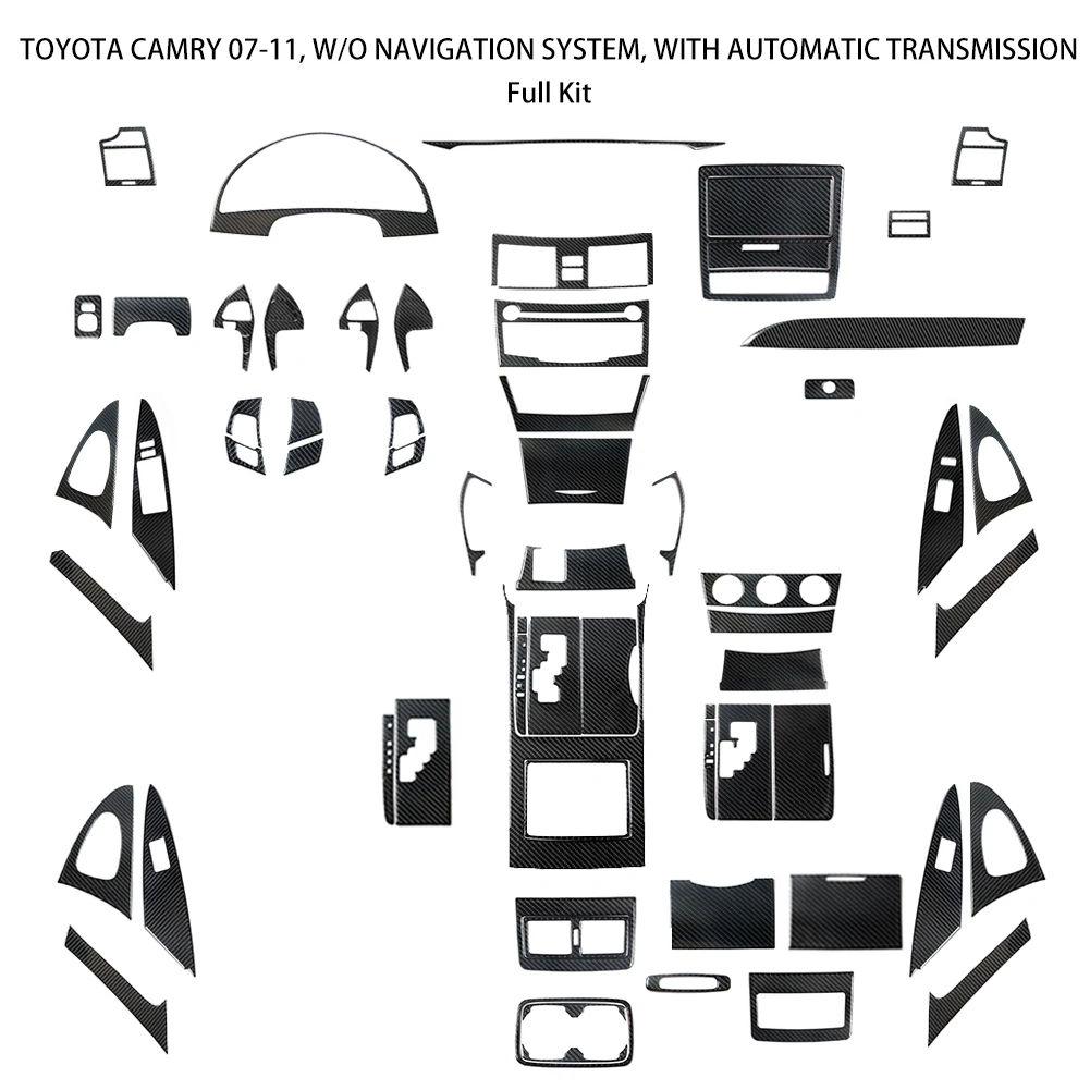 Car Interior Various Parts Decorative Carbon Fiber sticker For Toyota Camry 2007-2011 Without Navigation System
Car Interior Various Parts Decorative Carbon Fiber sticker For Toyota Camry 2007-2011 Without Navigation System