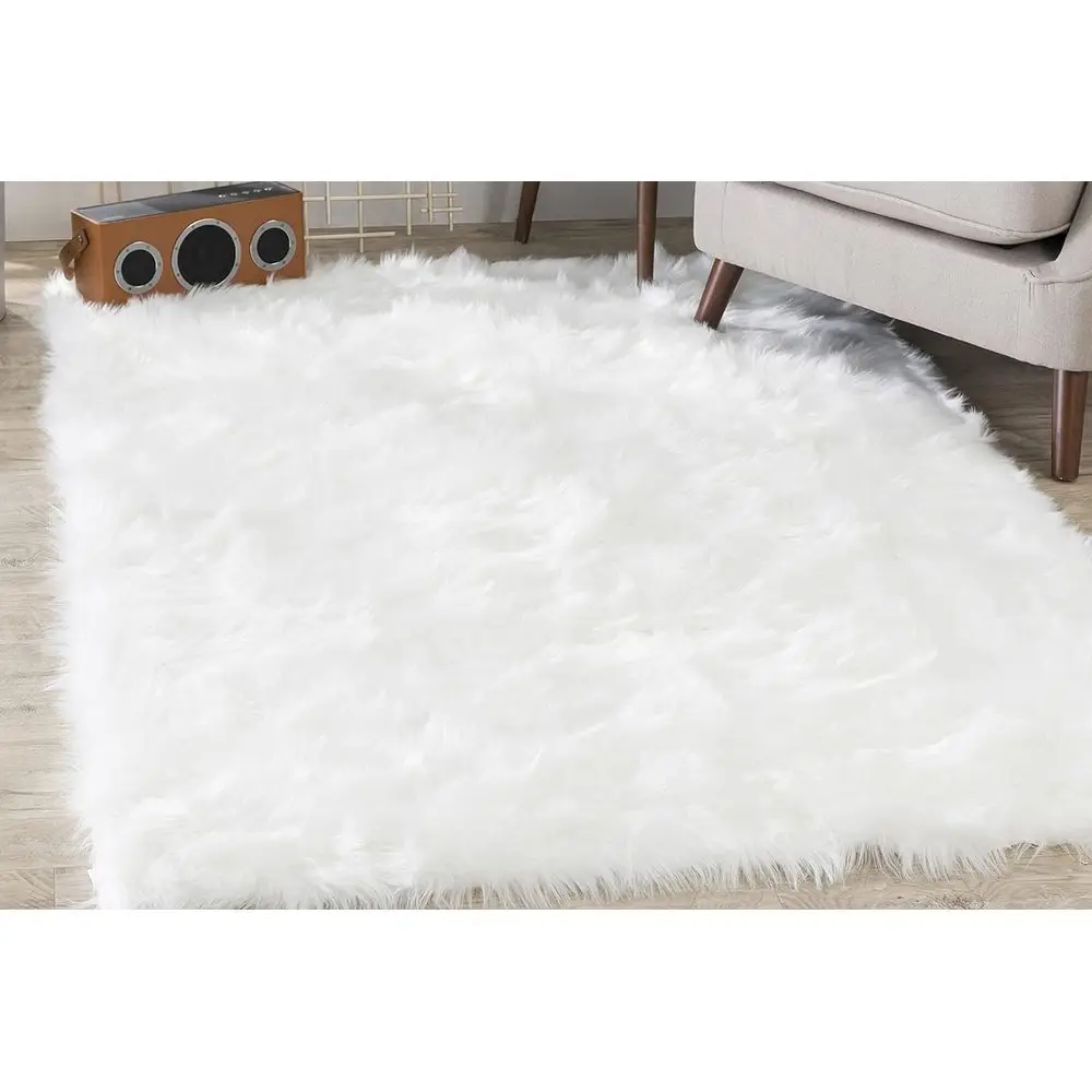 Sheepskin Area Rug, 8 ft x 10 ft, White, Suitable for Living Room, Bedroom, Kid's Room, or Nursery, Washable with Non-Slip Backi
Sheepskin Area Rug, 8 ft x 10 ft, White, Suitable for Living Room, Bedroom, Kid's Room, or Nursery, Washable with Non-Slip Backi