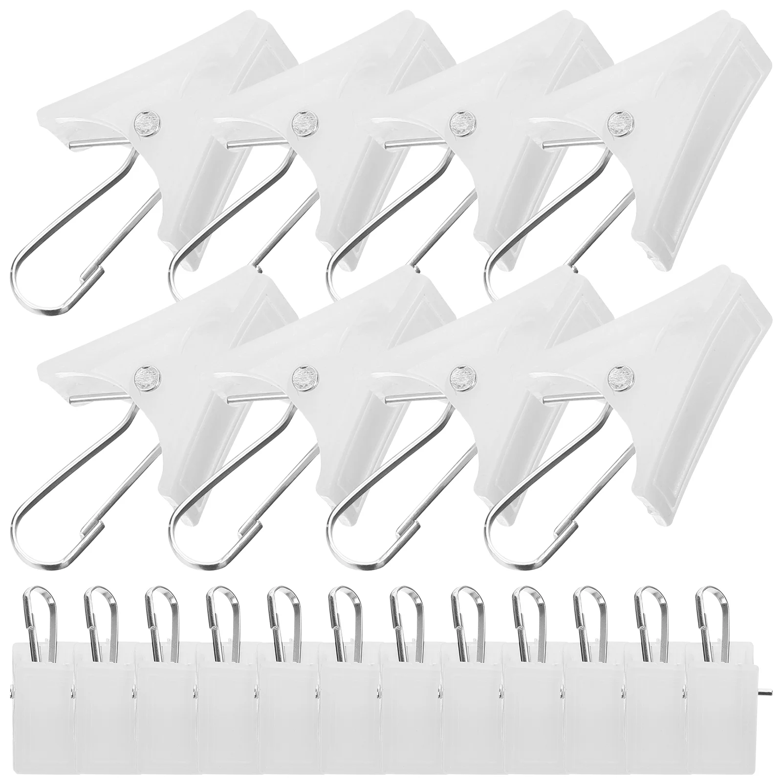 20 Pcs Curtain Rings Plastic Clip Hooks with for Display Clamp Rod Clips White Hanging Man
20 Pcs Curtain Rings Plastic Clip Hooks with for Display Clamp Rod Clips White Hanging Man