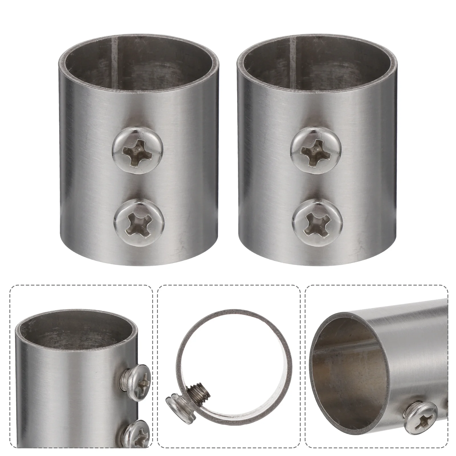 5Pcs Wardrobe Rod Extension Connector Stainless Steel Antirust Easy Quick Installation Home Improvement
5Pcs Wardrobe Rod Extension Connector Stainless Steel Antirust Easy Quick Installation Home Improvement