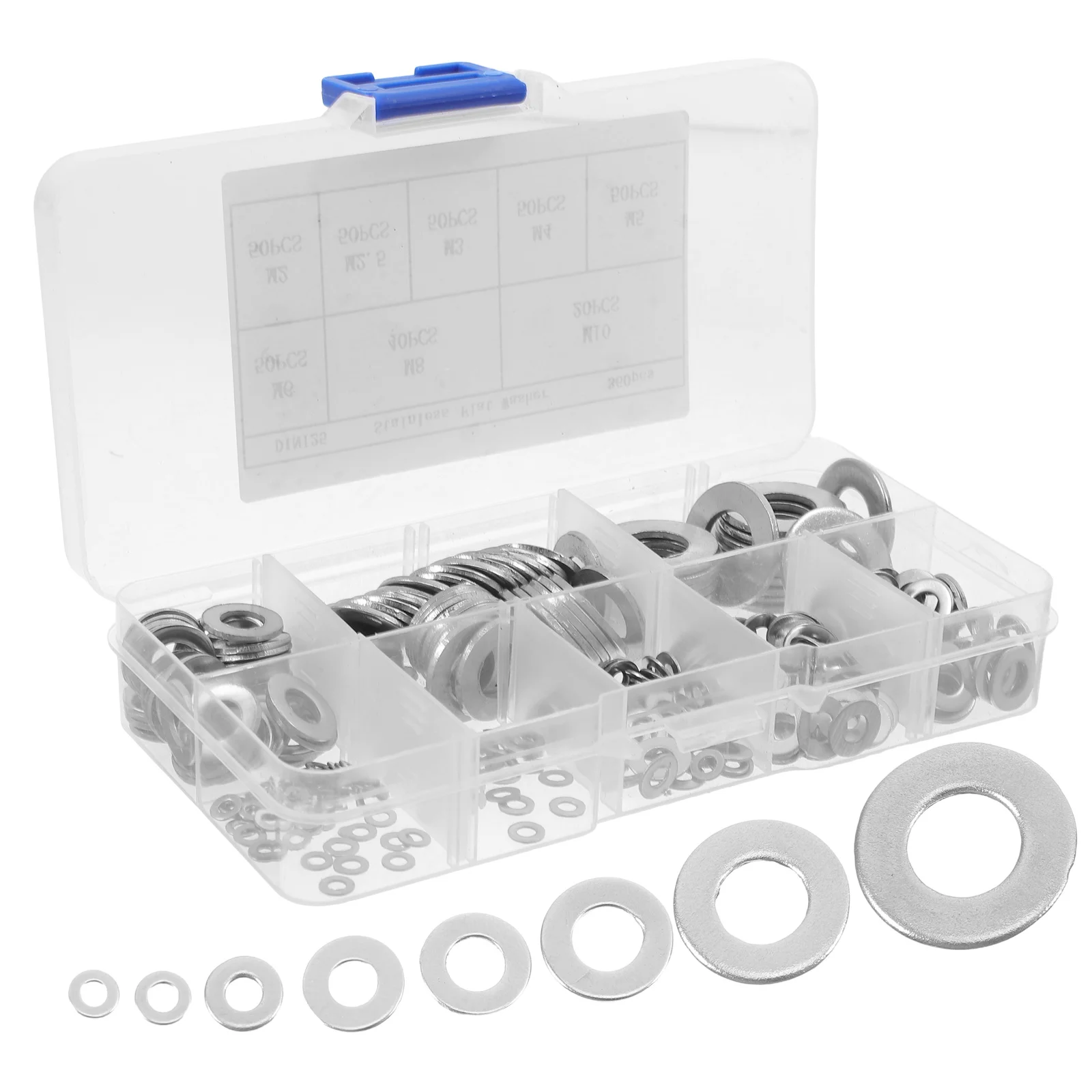 360Pcs Metal Flat Washer Stainless Steel Hardware Washer Kit Assortment for Automotive Industrial Repairs Maintenance 
360Pcs Metal Flat Washer Stainless Steel Hardware Washer Kit Assortment for Automotive Industrial Repairs Maintenance