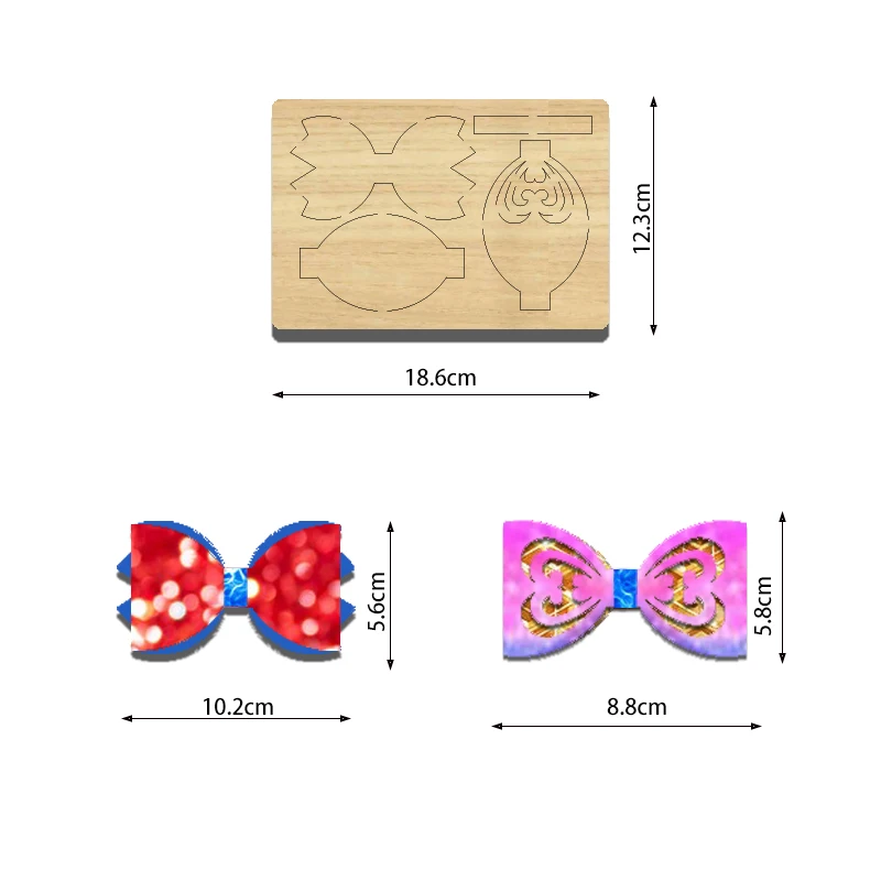 SIZZIXDIES 1piece 7.3-inch two-layer bow tie card wooden cutting dies suitable for most machines
SIZZIXDIES 1piece 7.3-inch two-layer bow tie card wooden cutting dies suitable for most machines