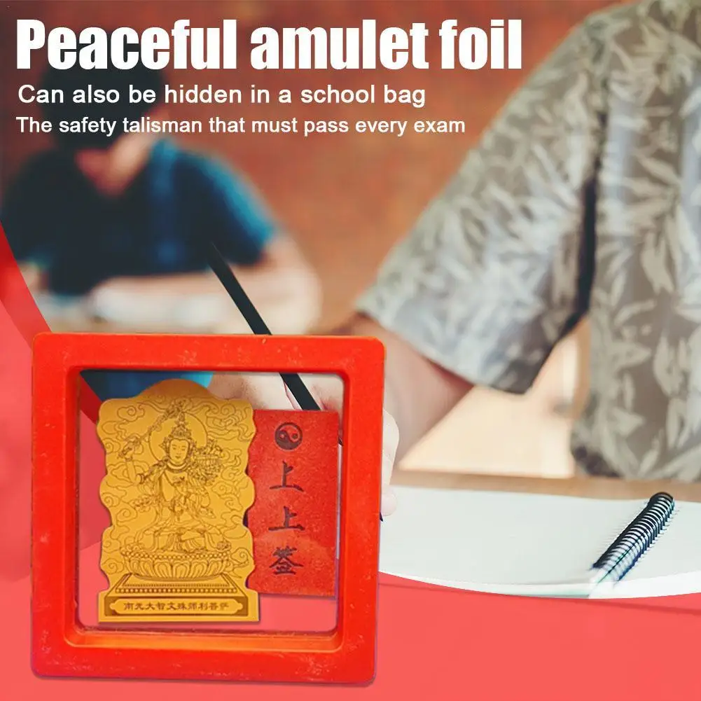 Peaceful Amulet Gold Foil Mobile Phone Desk Study Room Wall Bookmark Test Student
Peaceful Amulet Gold Foil Mobile Phone Desk Study Room Wall Bookmark Test Student