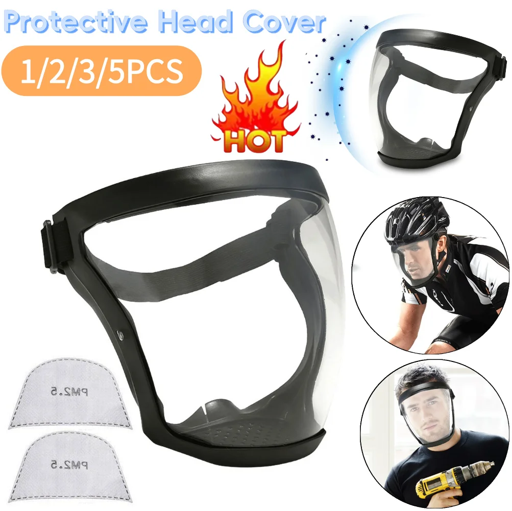 Full Face Shield Splash Guard Mask Anti-fog Protective Head Cover Ergonomic High-Definition for Laboratory Work Mowing Gardening
Full Face Shield Splash Guard Mask Anti-fog Protective Head Cover Ergonomic High-Definition for Laboratory Work Mowing Gardening