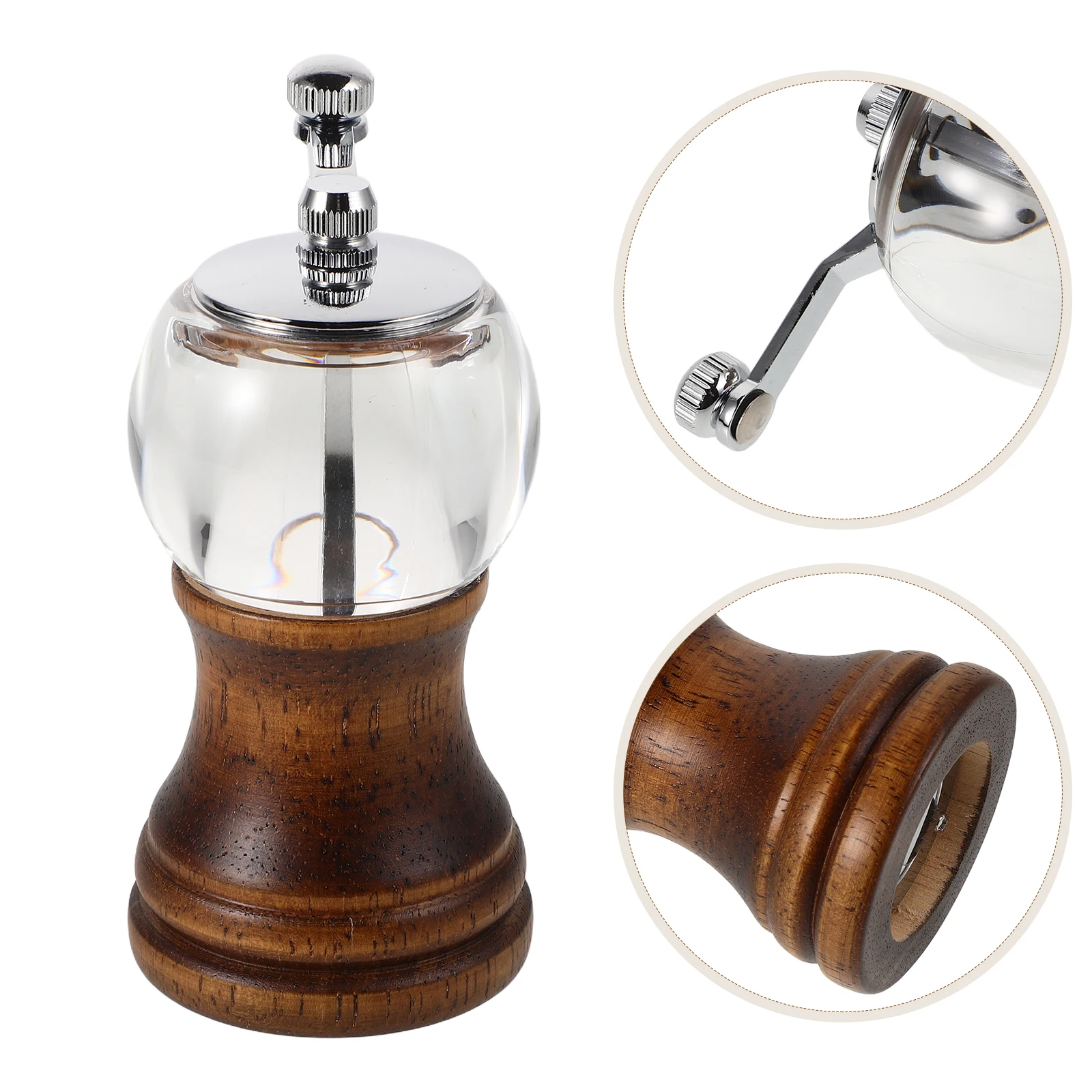 Portable Manual Pepper Mill Wooden Hand Crank Mini Coffee Grinder For Kitchen Outdoor Bbq Lightweight Compact Multifunctional
Portable Manual Pepper Mill Wooden Hand Crank Mini Coffee Grinder For Kitchen Outdoor Bbq Lightweight Compact Multifunctional