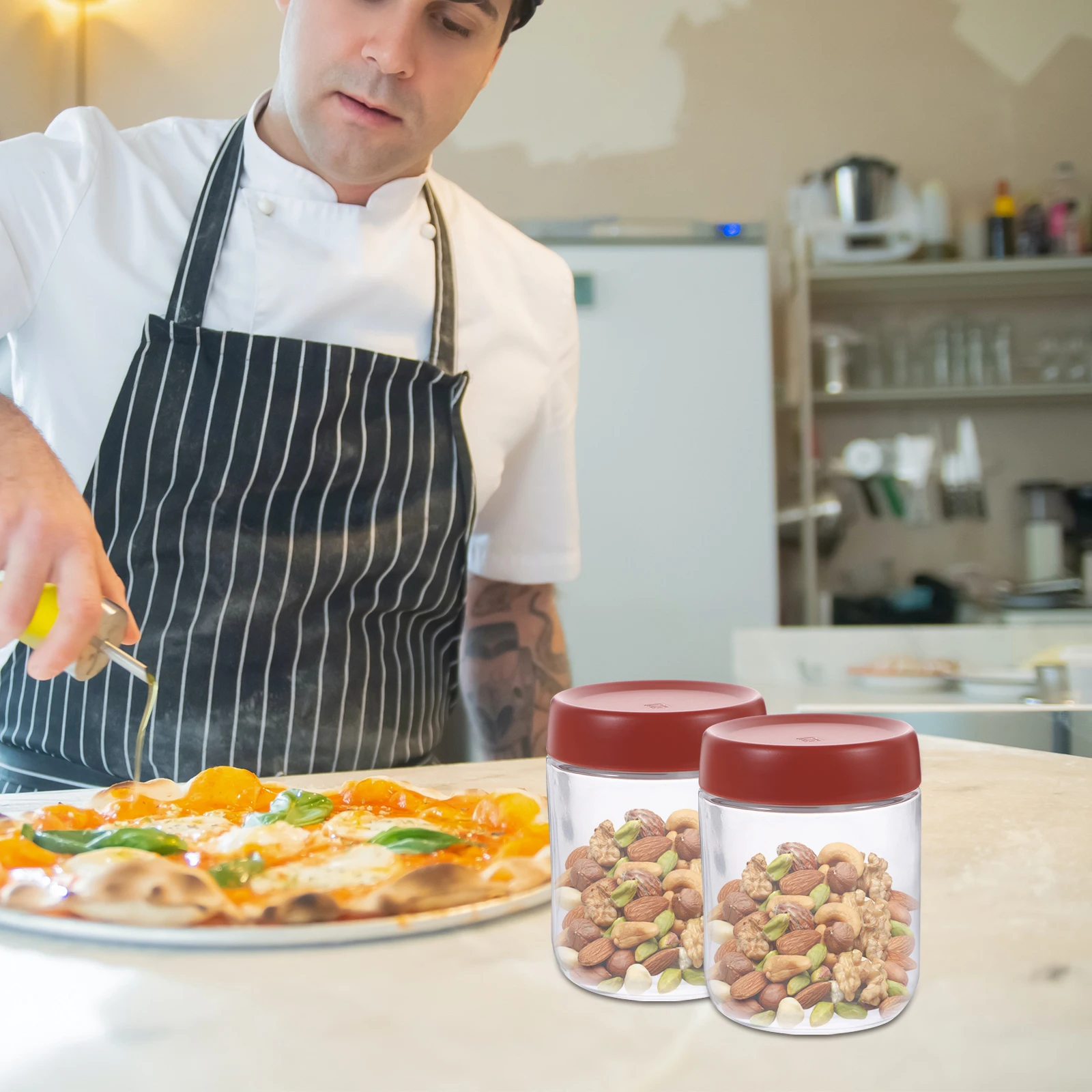 Glass Storage Jar Transparent Sealed Multigrain Canister for Tea Coffee Candy Kitchen Storage Container Multigrain Jars
Glass Storage Jar Transparent Sealed Multigrain Canister for Tea Coffee Candy Kitchen Storage Container Multigrain Jars