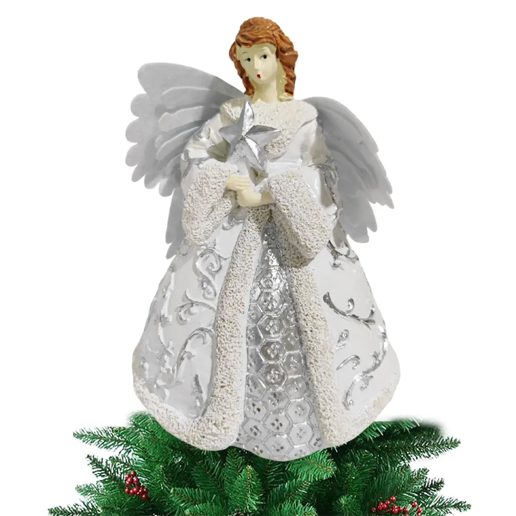Christmas Angel Pendant LED Festive Atmosphere Christmas Tree Topper Exquisite Craftsmanship B
Christmas Angel Pendant LED Festive Atmosphere Christmas Tree Topper Exquisite Craftsmanship B