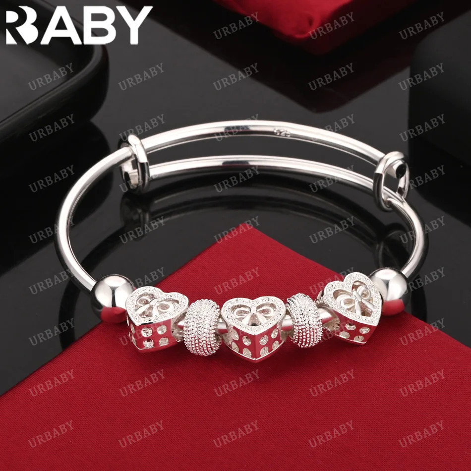 URBABY 925 Sterling Silver Bangle Love Beads Bracelet For Women Jewelry Fashion Party And Daily Wear 
URBABY 925 Sterling Silver Bangle Love Beads Bracelet For Women Jewelry Fashion Party And Daily Wear