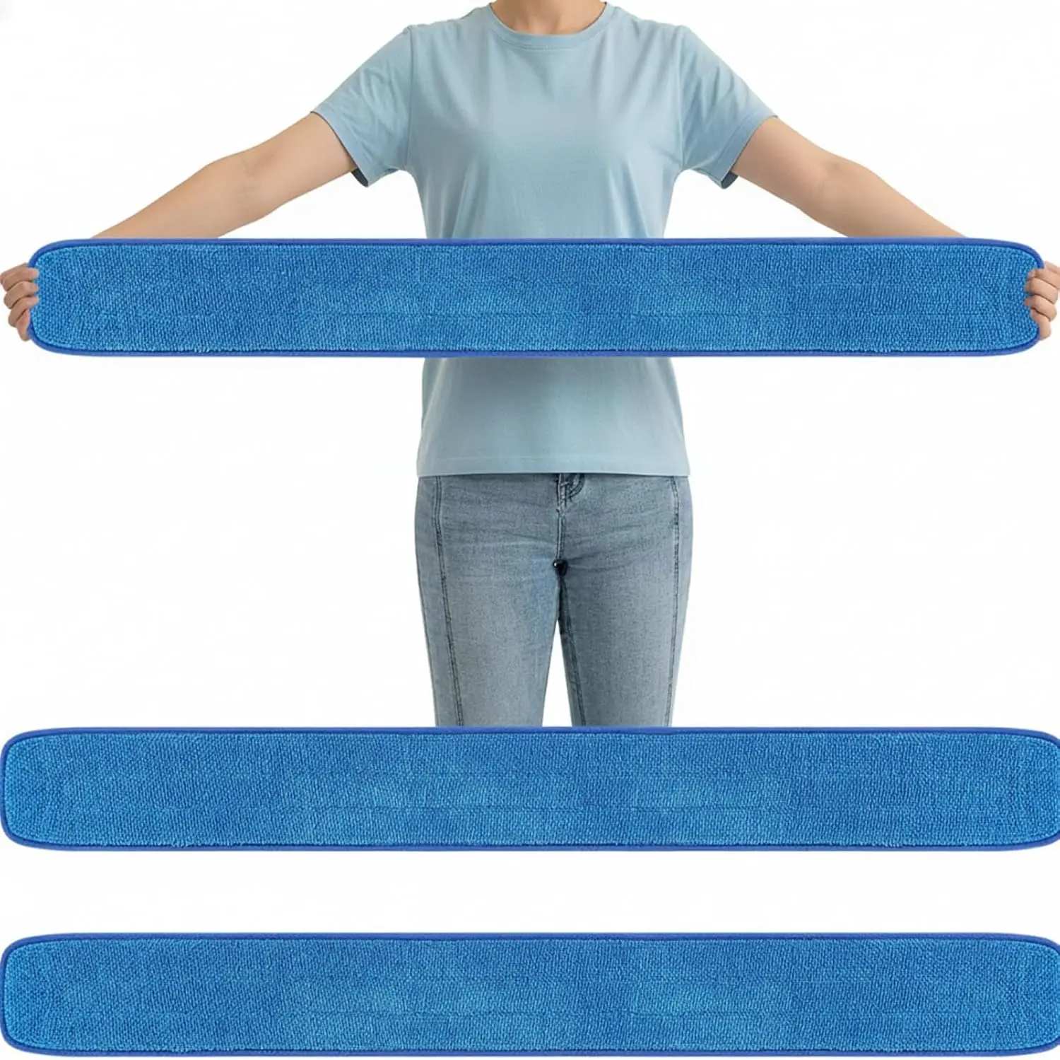 3 Pcs Large 48 Inch Commercial Replacement Microfiber Pads Reusable Wrestling Wet Mop Refill Pads for Flat Mop Frames Wet and
3 Pcs Large 48 Inch Commercial Replacement Microfiber Pads Reusable Wrestling Wet Mop Refill Pads for Flat Mop Frames Wet and