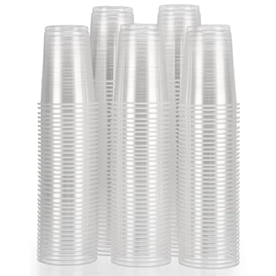 Clear Plastic Party Cups - 100 Pack, 8 Oz Each
Clear Plastic Party Cups - 100 Pack, 8 Oz Each