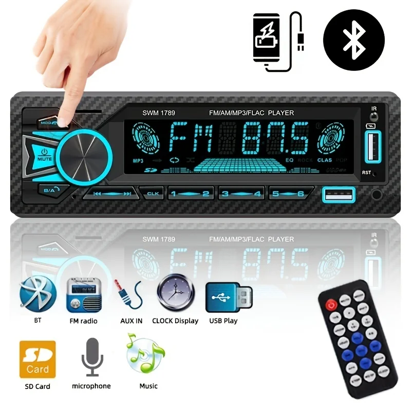 12V Car Radio with Dual BT AI Voice Control Positioning Mobile App Control & Wireless Remote - MP3 Player & ISO FM Transmiter
12V Car Radio with Dual BT AI Voice Control Positioning Mobile App Control & Wireless Remote - MP3 Player & ISO FM Transmiter