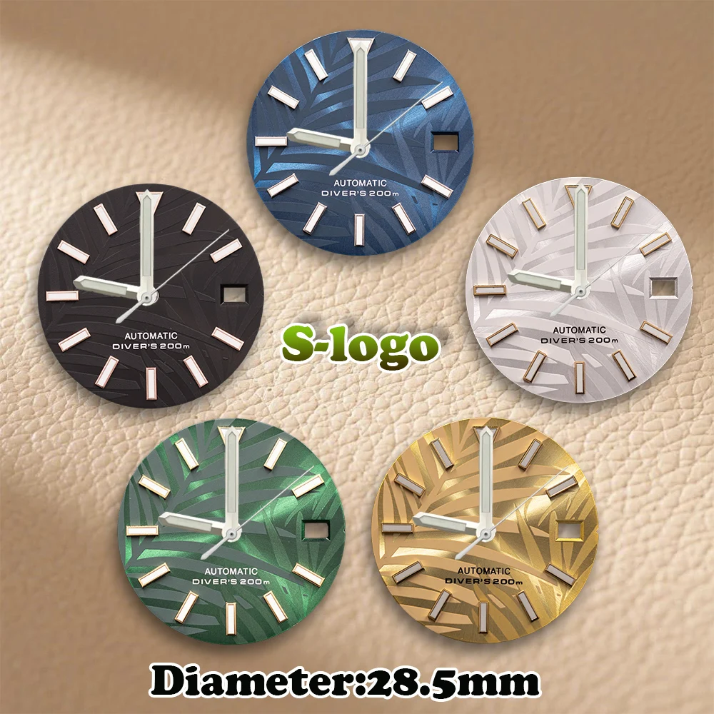 S Logo 28.5mm SKX007 Bamboo Leaf Dial NH35 Movements Green Luminous High Quality Watches for men Watch Modification Accessories
S Logo 28.5mm SKX007 Bamboo Leaf Dial NH35 Movements Green Luminous High Quality Watches for men Watch Modification Accessories