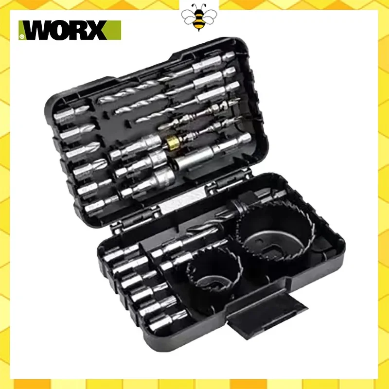 Набор аксессуаров для электроинструментов WORX, 26 шт., аксессуары для электрической дрели, аксессуары для отверток, комплект аксессуаров с шестигранным хвостовиком WA1626
Набор аксессуаров для электроинструментов WORX, 26 шт., аксессуары для электрической дрели, аксессуары для отверток, комплект аксессуаров с шестигранным хвостовиком WA1626