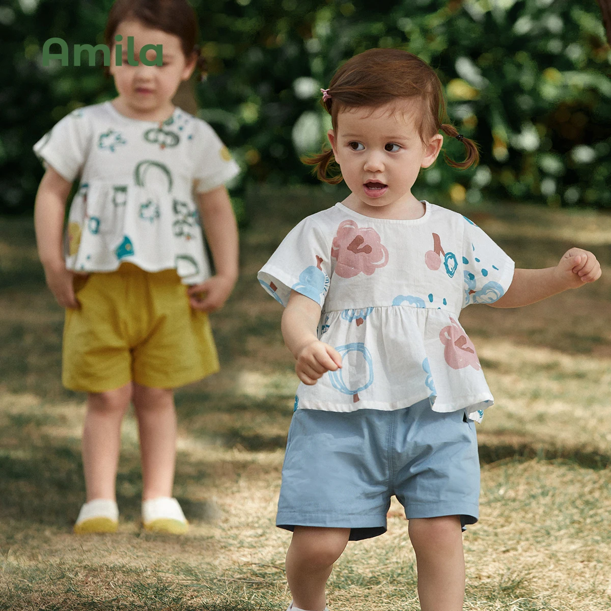Amila Kids' 2023 Summer New Baby Girls`Suit Cotton Light Short Sleeve and Shorts Breathable Two Piece Set Cute
Amila Kids' 2023 Summer New Baby Girls`Suit Cotton Light Short Sleeve and Shorts Breathable Two Piece Set Cute