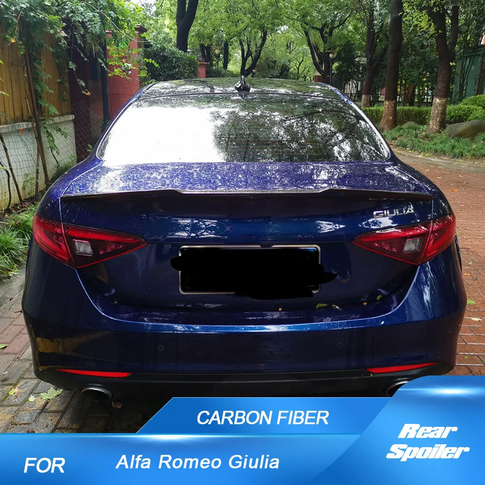Real Carbon Fiber Car Trunk Spoiler for Alfa Romeo Giulia Quadrifoglio Sedan 2017-2020 Rear Tail Lip Boot High Trunk Wing
Real Carbon Fiber Car Trunk Spoiler for Alfa Romeo Giulia Quadrifoglio Sedan 2017-2020 Rear Tail Lip Boot High Trunk Wing