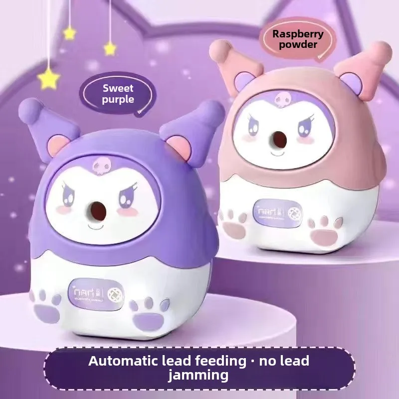Милая точилка для карандашей Sanrio с героями мультфильмов аниме Kuromi, автоматическая ручная точилка для карандашей, ручные многофункциональные студенческие принадлежности
Милая точилка для карандашей Sanrio с героями мультфильмов аниме Kuromi, автоматическая ручная точилка для карандашей, ручные многофункциональные студенческие принадлежности