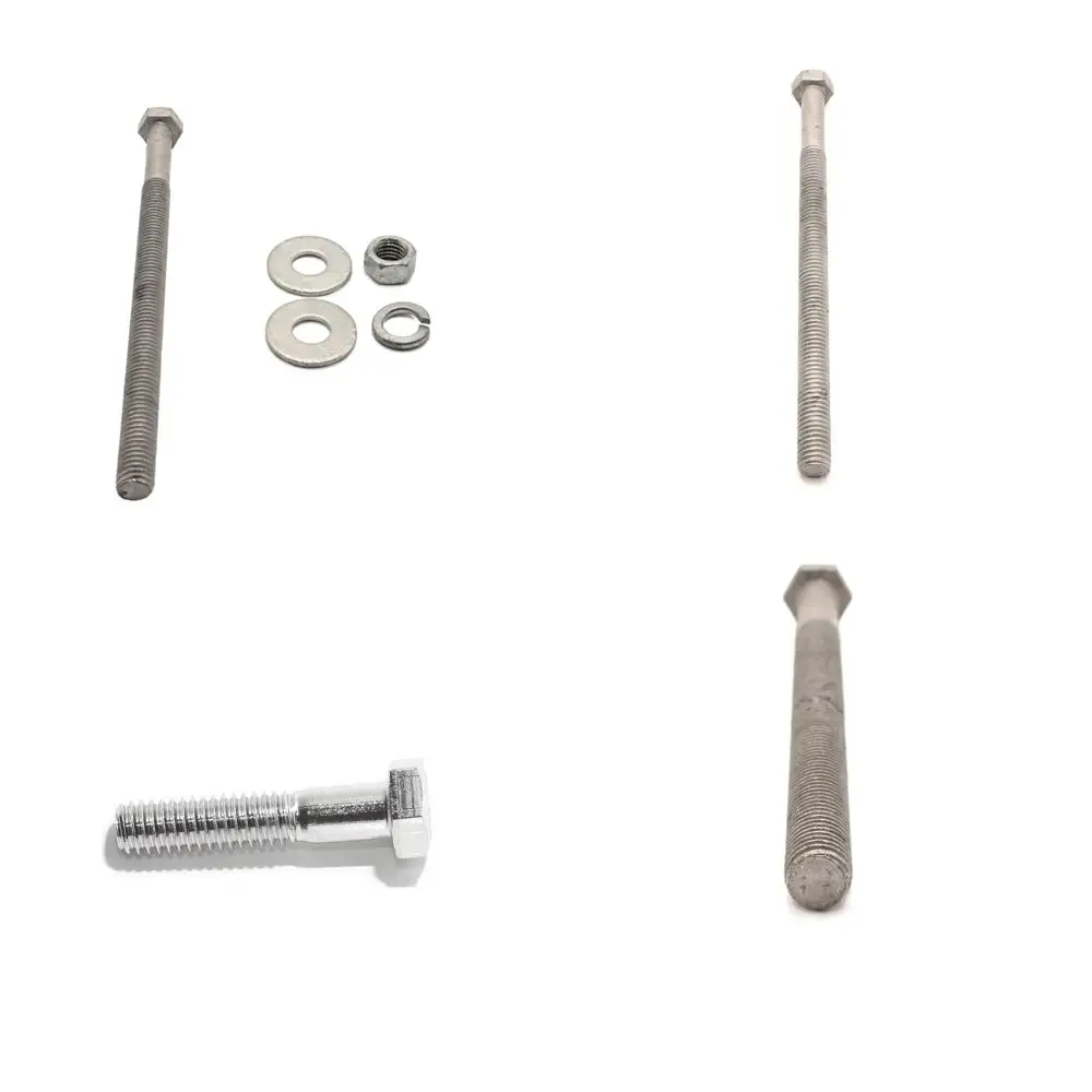 Комплект оцинкованных шестигранных болтов с горячим оцинкованным покрытием 3/8-16 x 10, 25 комплектов с 50 плоскими шайбами, 25 гаек, 25 разделенных стопорных шайб, класс A307, 6 шт.
Комплект оцинкованных шестигранных болтов с горячим оцинкованным покрытием 3/8-16 x 10, 25 комплектов с 50 плоскими шайбами, 25 гаек, 25 разделенных стопорных шайб, класс A307, 6 шт.