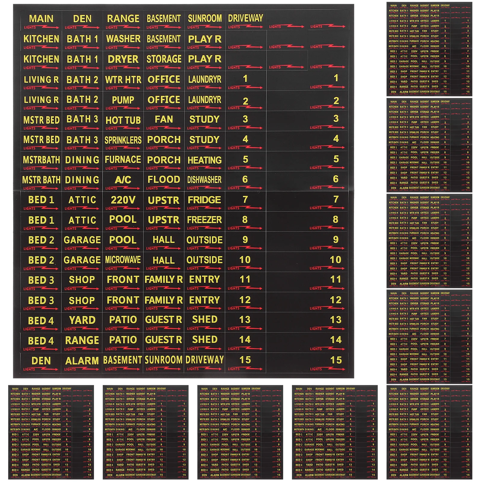 10 Sheets Circuit Breaker Tags Panellabels Electric Identify Sticker Blanks Cover Stickers
10 Sheets Circuit Breaker Tags Panellabels Electric Identify Sticker Blanks Cover Stickers