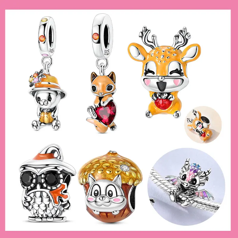 925 Sterling Silver Bear Pumpkin Charms Beads Fit Original Bracelets Bag Keychain Charms Beads Pendant Diy Women Jewelry Gift
925 Sterling Silver Bear Pumpkin Charms Beads Fit Original Bracelets Bag Keychain Charms Beads Pendant Diy Women Jewelry Gift