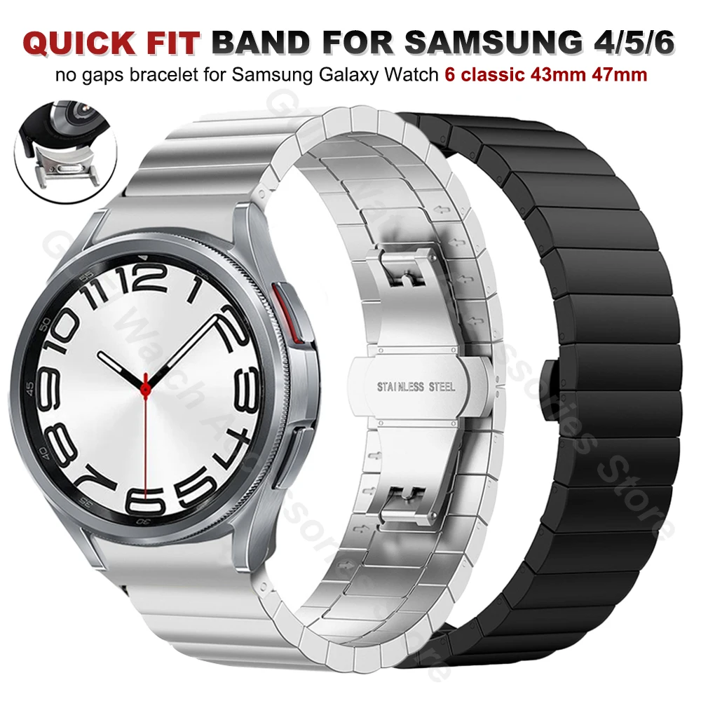 Ремешок из нержавеющей стали для Samsung Galaxy Watch 4 5 pro 40 44 мм 42 46 мм 45 мм
Ремешок из нержавеющей стали для Samsung Galaxy Watch 4 5 pro 40 44 мм 42 46 мм 45 мм
