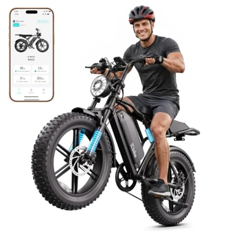 Electric Bike for Adults: Retro Off-Road Ebike with 1500W Motor, 65/120 Miles Range, 48V 15Ah Removable Battery, 20x4 Fat Tires
Electric Bike for Adults: Retro Off-Road Ebike with 1500W Motor, 65/120 Miles Range, 48V 15Ah Removable Battery, 20x4 Fat Tires