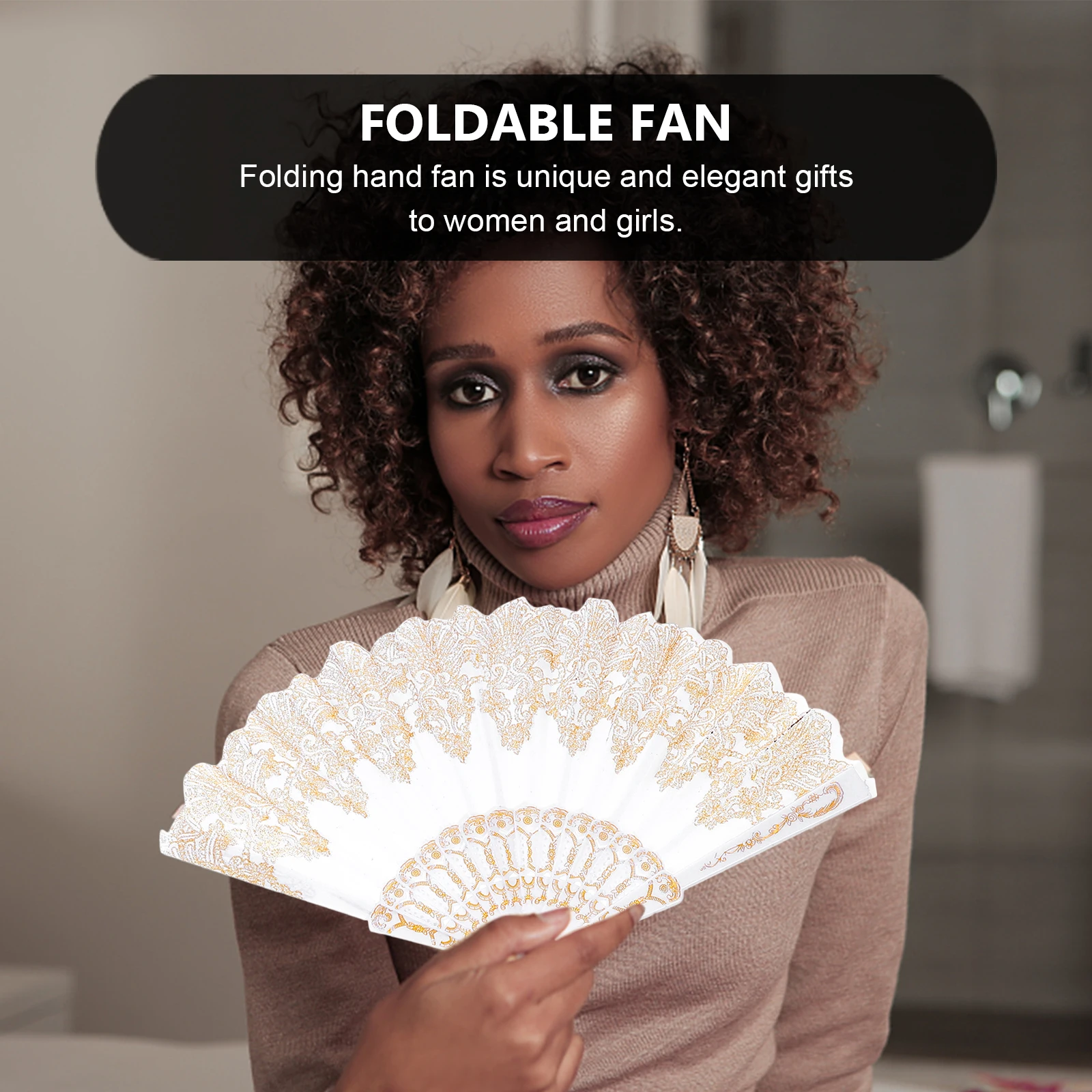 2pcs Black White Dance Fan Vintage Bronzing Pattern for Stage Props Gifts Carnival Cosplay Hand Fans Foldable
2pcs Black White Dance Fan Vintage Bronzing Pattern for Stage Props Gifts Carnival Cosplay Hand Fans Foldable