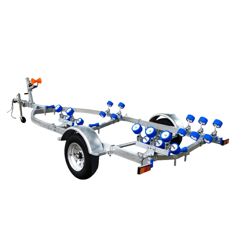 High Quality Hot-Dip Galvanized 1 Axle Marine Boat Trailers Made in China 750kg Capacity 5.4m Length
High Quality Hot-Dip Galvanized 1 Axle Marine Boat Trailers Made in China 750kg Capacity 5.4m Length