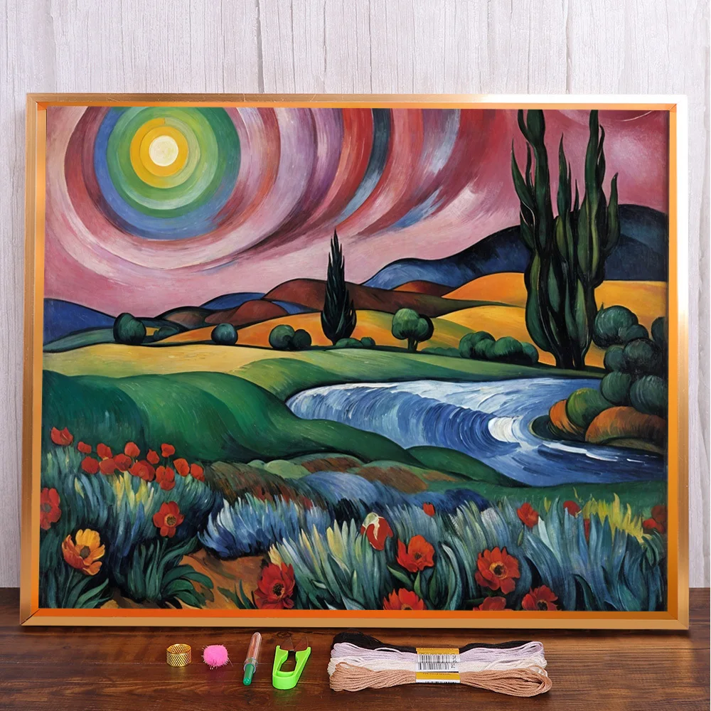 Landscape Moon Night Printed Canvas Cross-Stitch Complete Kit Embroidery Needlework Knitting Craft Sewing Home Decor Magic Sales
Landscape Moon Night Printed Canvas Cross-Stitch Complete Kit Embroidery Needlework Knitting Craft Sewing Home Decor Magic Sales