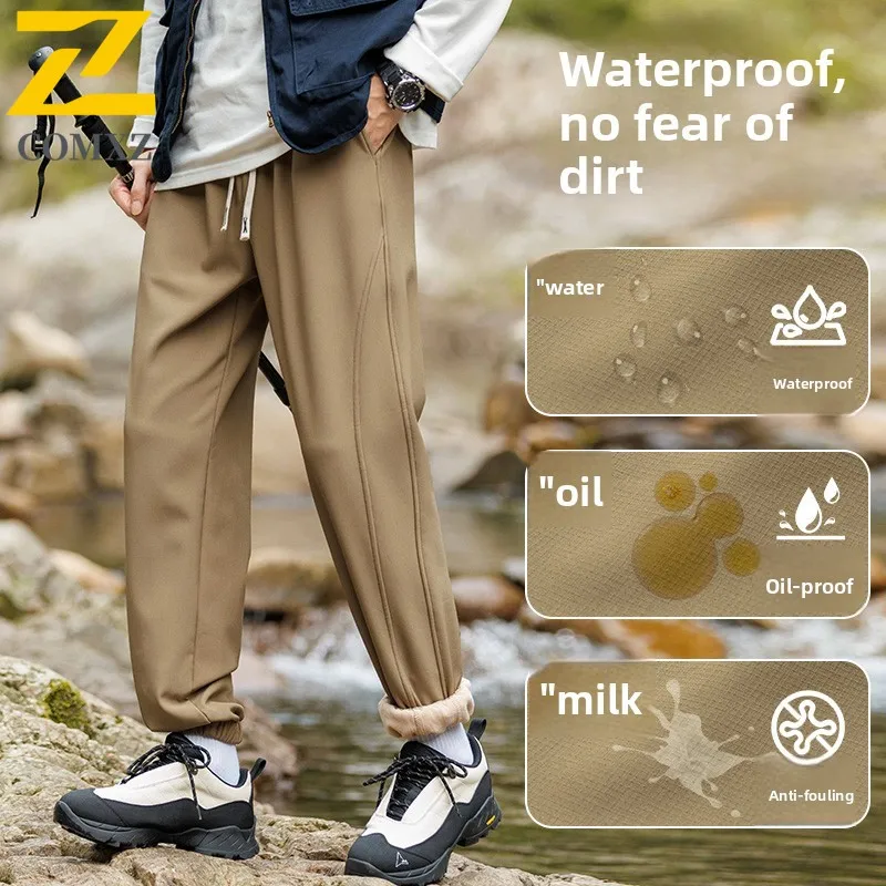 EiAO Men's Hiking Pants Waterproof Windproof Fleece-Lined Winter-Autumn Thermal Outdoor Casual Thickened Snow Sports Trousers
EiAO Men's Hiking Pants Waterproof Windproof Fleece-Lined Winter-Autumn Thermal Outdoor Casual Thickened Snow Sports Trousers
