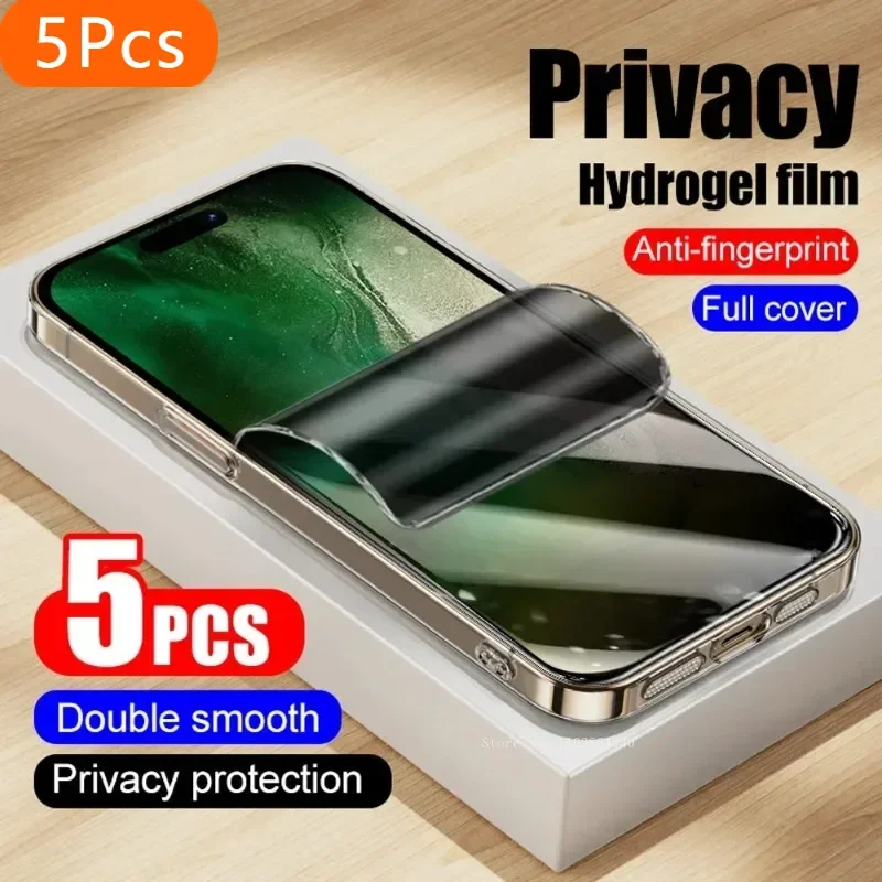 5pcs Privacy Hydrogel Film Soft Full Cover Soft for IPhone 16 Pro Max15 Plus Not Glass Phone Screen Protector 14 13 12 Mini 11
5pcs Privacy Hydrogel Film Soft Full Cover Soft for IPhone 16 Pro Max15 Plus Not Glass Phone Screen Protector 14 13 12 Mini 11