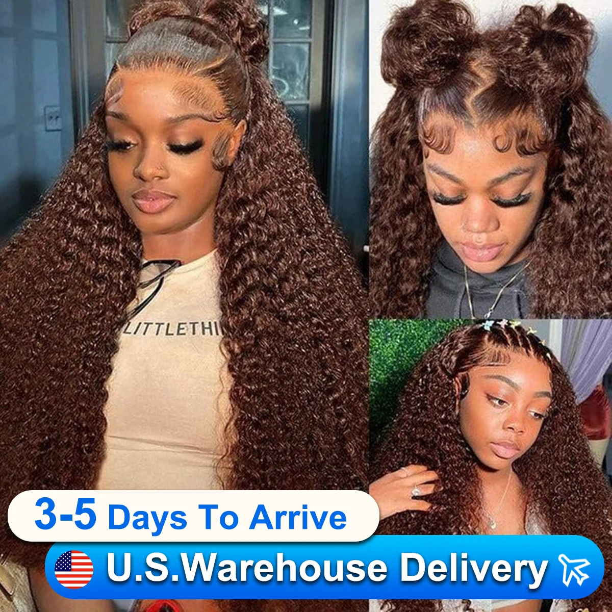Brown Deep Wave 13x4 Lace Frontal Wig Brazilian Dark Colored Curly Water Wave 13x4 Lace Front Wig Human Hair For Women
Brown Deep Wave 13x4 Lace Frontal Wig Brazilian Dark Colored Curly Water Wave 13x4 Lace Front Wig Human Hair For Women