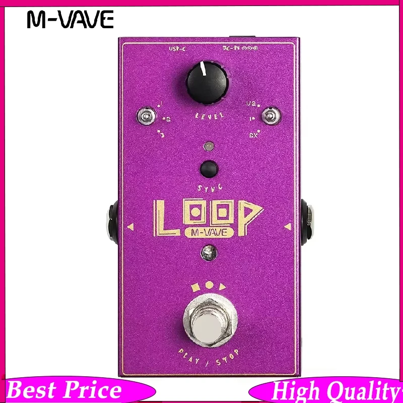 M-vave Loop II Guitar Pedal 3 Loops up to 11 Min Recording Time 3 Speed Control Loop Effect Pedal for Musicians
M-vave Loop II Guitar Pedal 3 Loops up to 11 Min Recording Time 3 Speed Control Loop Effect Pedal for Musicians