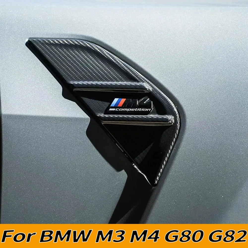 Suitable for dry carbon fiber front fender vent cover trim for BMW M3 M4 G80 G82 2021+ body kit intake fender vents
Suitable for dry carbon fiber front fender vent cover trim for BMW M3 M4 G80 G82 2021+ body kit intake fender vents