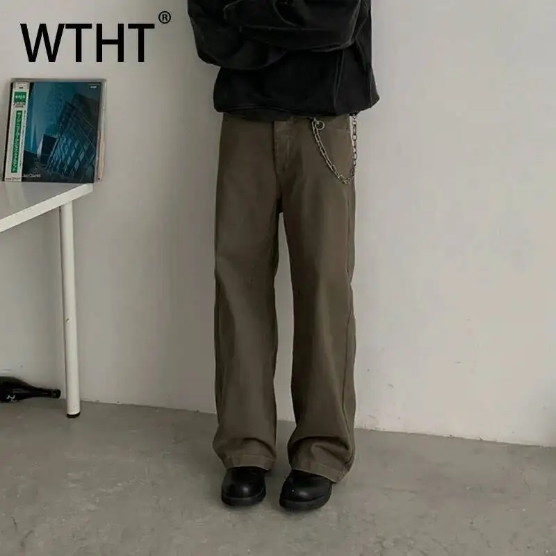 WTHT Fashion 2026 Summer Men's Solid Color Straight Loose Denim Pants Vintage American Style Wide Leg Jeans Male 2A2867
WTHT Fashion 2026 Summer Men's Solid Color Straight Loose Denim Pants Vintage American Style Wide Leg Jeans Male 2A2867