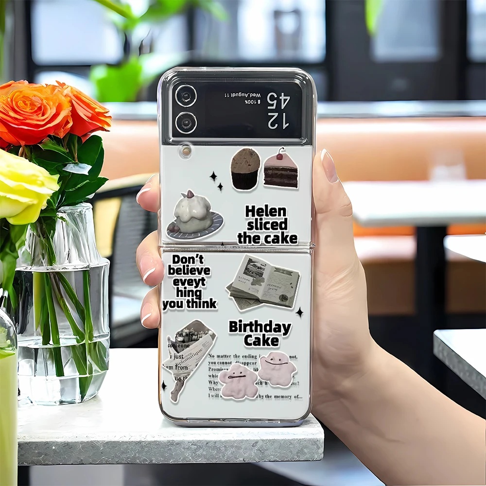 Z FLIP 4 5 F711 Cake Newspaper Phone Case For Samsung Z FLIP 3 4 5 On Samsung W23 ZFLIP SM-F7210 Funda Case Shell Cover Coque
Z FLIP 4 5 F711 Cake Newspaper Phone Case For Samsung Z FLIP 3 4 5 On Samsung W23 ZFLIP SM-F7210 Funda Case Shell Cover Coque