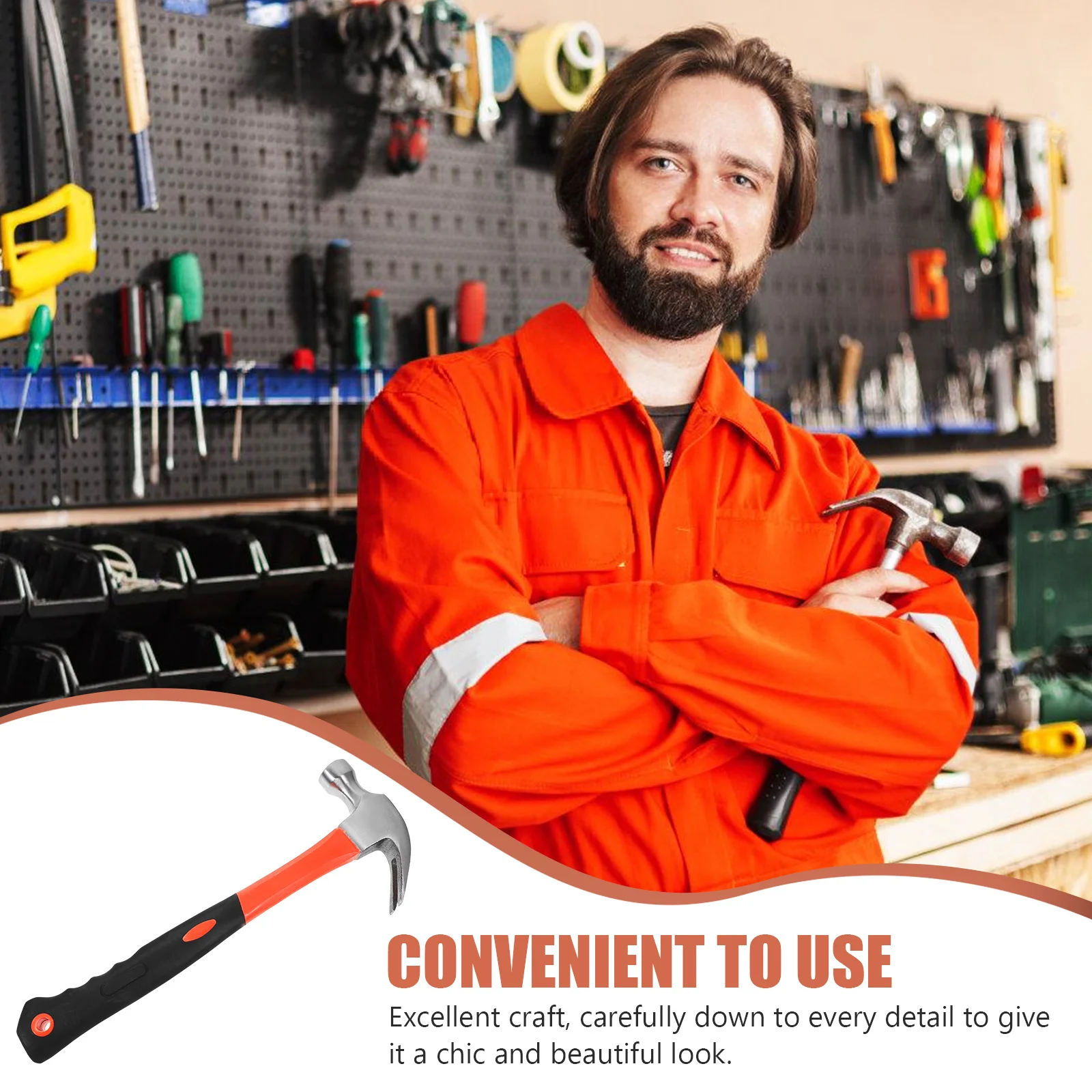 Multi-Purpose Claw Hammer High Grade Carbon Steel Non Slip Handle For Woodworking Nailing Hammer Home Repair Tool Hand
Multi-Purpose Claw Hammer High Grade Carbon Steel Non Slip Handle For Woodworking Nailing Hammer Home Repair Tool Hand