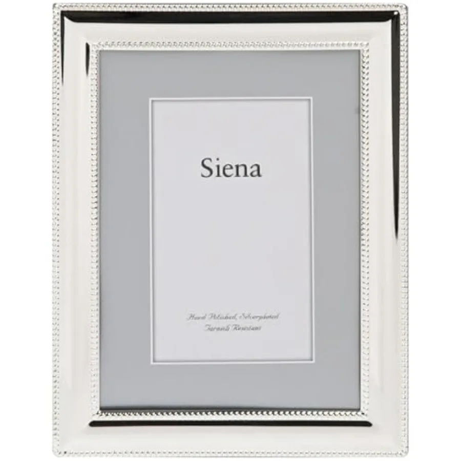 Double Border Bead Silver Picture Frame Tarnish Resistant Finish Perfect Photo Frame for any End Table Credenza Shelf or Nights
Double Border Bead Silver Picture Frame Tarnish Resistant Finish Perfect Photo Frame for any End Table Credenza Shelf or Nights