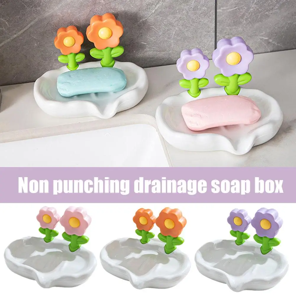 Flower Soap Box Cartoon Cute Personalized Soap Storage Bathroom Soap Cup Container Free Drainable Tray Rack Accessories Suc U5Z6
Flower Soap Box Cartoon Cute Personalized Soap Storage Bathroom Soap Cup Container Free Drainable Tray Rack Accessories Suc U5Z6