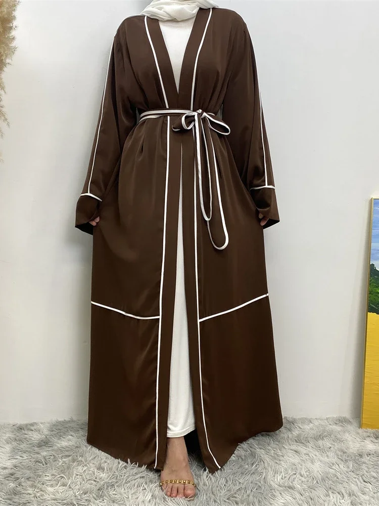 Eid Muslim Dress for Women Abaya Striped Lace-up Jalabiya Morocco Party Dresses Dubai Abayas Kaftan Vestidos Arab Long Robe 2024
Eid Muslim Dress for Women Abaya Striped Lace-up Jalabiya Morocco Party Dresses Dubai Abayas Kaftan Vestidos Arab Long Robe 2024