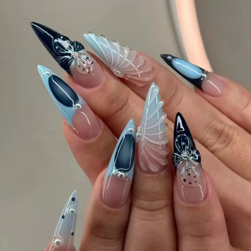Summer Ocean Fresh And Cool Pointed Nail 3D Shell Pearl Flower Varisized Special Detachable Unique Temperament Nail
Summer Ocean Fresh And Cool Pointed Nail 3D Shell Pearl Flower Varisized Special Detachable Unique Temperament Nail