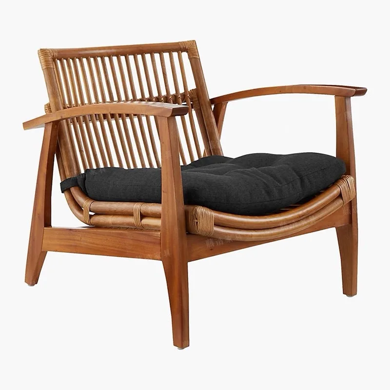 Wabi Sandy Wind Solid Wood Rattan Sofa Chair Living Room Single Chair Chinese Antique Designer Reception B & B Balcony
Wabi Sandy Wind Solid Wood Rattan Sofa Chair Living Room Single Chair Chinese Antique Designer Reception B & B Balcony