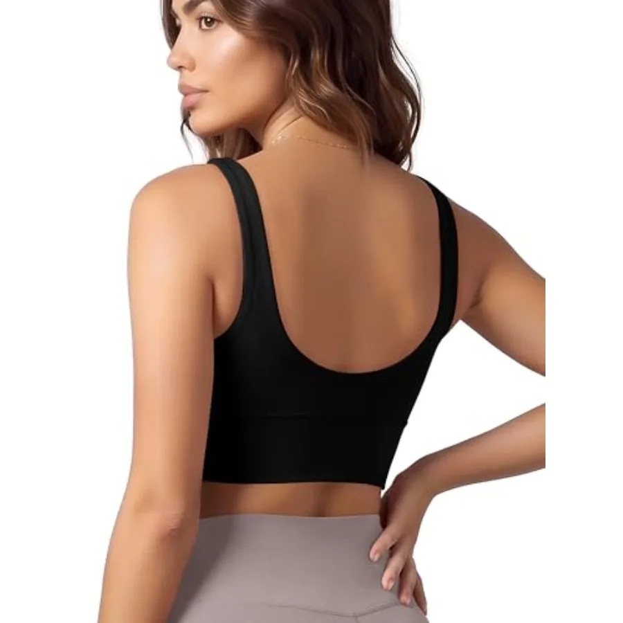 ODODOS Women's Longline U-Back Sports Bra V-Neck Padded Yoga Workout Wirefree Tank Top
ODODOS Women's Longline U-Back Sports Bra V-Neck Padded Yoga Workout Wirefree Tank Top