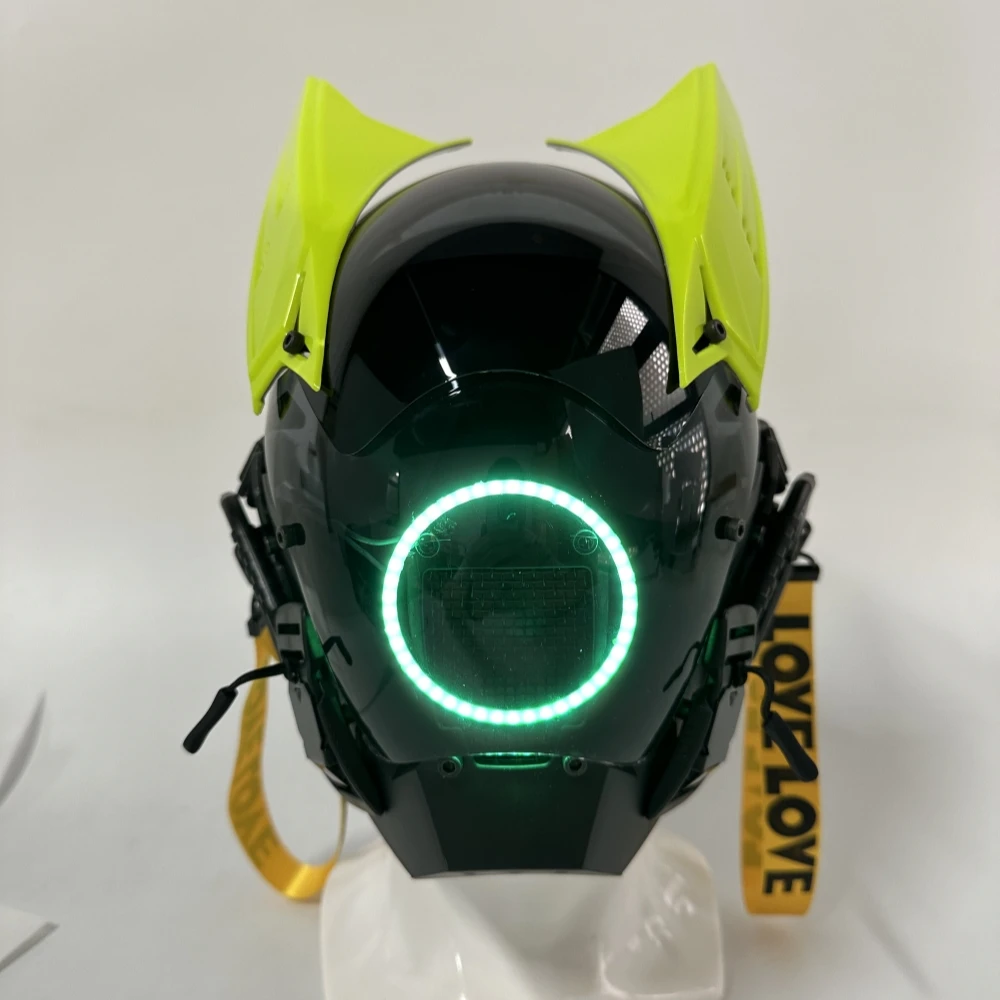 Cyberpunk Mask Halloween Holiday Gift Cosplay LED Party Gift Men's Costume Mask Adult Future Party Helmet
Cyberpunk Mask Halloween Holiday Gift Cosplay LED Party Gift Men's Costume Mask Adult Future Party Helmet