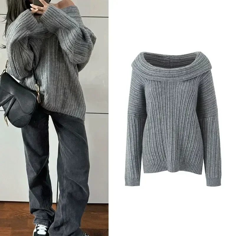 TRAFZR Solid Sweaters for Women O-neck Pullovers Long Sleeve Knitwear Ladies Sweater Autumn Cozy Sweaters Y2k Vintage Top
TRAFZR Solid Sweaters for Women O-neck Pullovers Long Sleeve Knitwear Ladies Sweater Autumn Cozy Sweaters Y2k Vintage Top