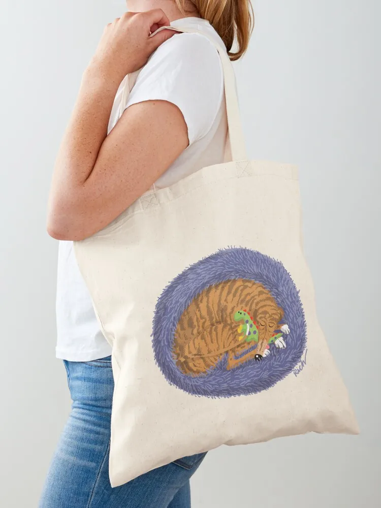 Snoozin' with a Dinosaur Tote Bag shopping cart bags Custom bag canvas shopping bag
Snoozin' with a Dinosaur Tote Bag shopping cart bags Custom bag canvas shopping bag