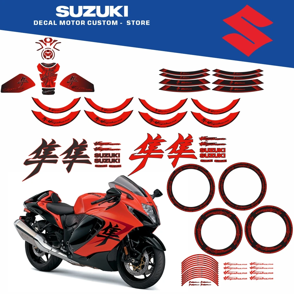 For SUZUKI Hayabusa 2021-2026 Orange Motorcycle Wheel Rims Reflective Stickers Tire Logo Decals Motor Fairing Accessories Set
For SUZUKI Hayabusa 2021-2026 Orange Motorcycle Wheel Rims Reflective Stickers Tire Logo Decals Motor Fairing Accessories Set